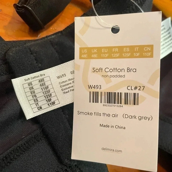 Delimira Wireless Comfort Plus  Size Non Padded Full Cup Cotton Bra 48E - Picture 6 of 9